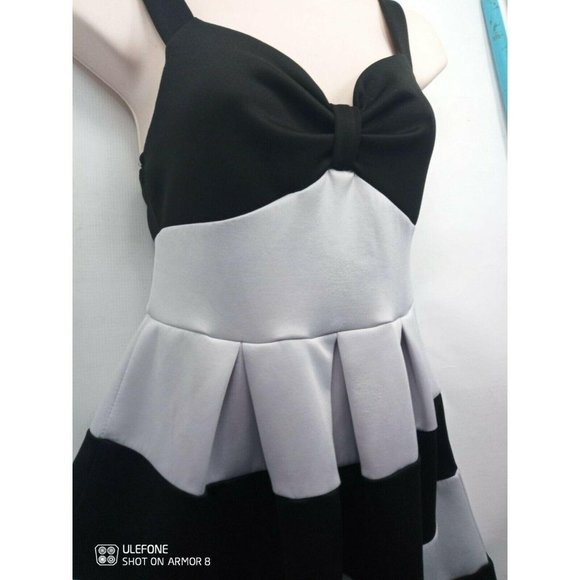 Rue 21 Sleeveless Striped knee length Dress NWOT Midi Ruffled - Picture 3 of 7